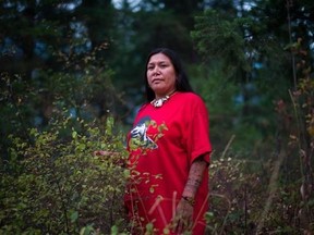 Kanahus Manuel poses for a photo near Chase, B.C., in this September 6 handout photo. Members of the Secwepemc Nation in British Columbia say they are building the first of 10 tiny homes that will be placed directly in the path of Kinder Morgan&#039;s $7.4-billion Trans Mountain pipeline expansion.Kanahus Manuel of the Secwepemc Women&#039;s Warrior Society says the house is a symbol of sustainability in the face of an environmentally damaging project and is based on homes built at the Standing Rock prote