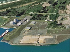 Artist's Rendering of the Jordan Cove Energy Project.