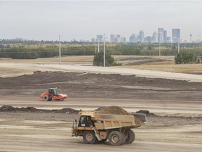 Construction on the site of Calgary's southwest ring road.