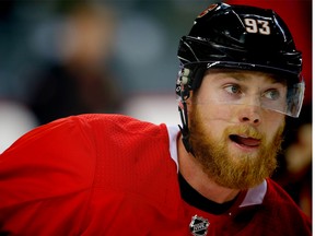 Calgary Flames forward Sam Bennett skates during NHL training camp at Scotiabank Saddledome in Calgary on Friday, September 15, 2017. Al Charest/Postmedia