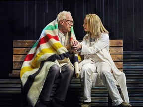 Stephen Hair and Julie Orton star in Bow Wind High Water, Theatre Calgary's 50th anniversary season opener.  Photo by Trudie Lee.