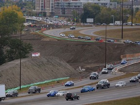 The construction of three bridges to carry bus rapid transit passengers from International Ave. to Inglewood shouldn't interfere with Deerfoot Tr. traffic, said a city official. Al Charest/Postmedia