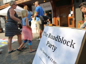 Calgarians take in pop up food tasting outside 5 restaurants along the 300 block of 17th avenue S.W. on Sunday September 3, 2017. The event was called the Roadblock Party as the block is soon to be closed for the 17th avenue construction project.