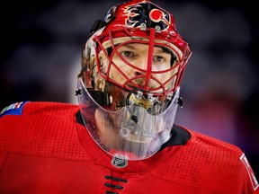 Calgary Flames goaltender Mike Smith