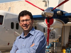 David Curtis is the chief executive of Viking Air Ltd., which is considering restarting manufacturing of the CL-415 water bomber aircraft, in Calgary.