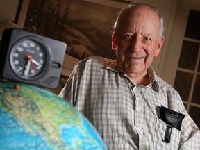 Long-time daylight saving time advocate Dave Matthews was photographed in his Calgary home on Wednesday September 13, 2017. Matthews believes it would be better to stay on daylight saving time year round, rather than switching clocks twice a year. Gavin Young/Postmedia