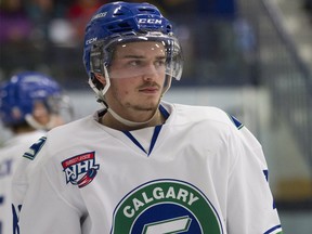 Calgary Canucks defenceman Mark Drohan looks on during AJHL action against the Fort McMurray Oil Barons at the Casman Centre in Fort McMurray Alta. on Saturday January 14, 2017. The MOB beat the Canucks 5-4 in overtime. Postmedia file