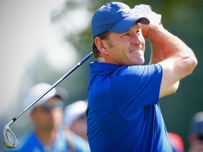 PGA Golfer Nick Faldo during the second round of the 2017 Shaw Charity Classic at Canyon Meadows Golf Club on Saturday, September 2, 2017. Al Charest/Postmedia