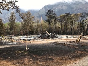 Alpine Stables near the Waterton townsite, destroyed by the Kenow Fire. Photo courtesy: Jenika Watson