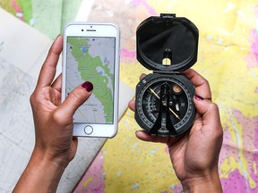 Navigating has become a skill few hikers, cyclists or walkers employ anymore in the world of car GPS units, Garmins, Google Earth and similar technology.