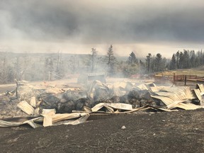 Rocking Heart Ranch in Cardston County destroyed by wildfire.