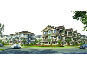 An artist's rendering of Legacy Commons by Trico Homes in the southeast community of Legacy.