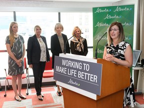 Status of Women Minister Stephanie McLean launches a pilot mentorship program in Calgary.
