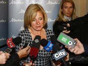 Alberta Premier Rachel Notley speaks to media at the McDougall Centre in Calgary on Tuesday, September 19, 2017. Dean Pilling/Postmedia