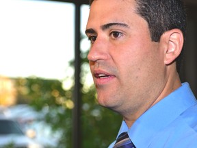 Sgt. Eduardo Bernal of the Orlando Police Department speaking at the 23rd annual Calgary Negotiation Seminar on Wednesday. Bryan Passifiume/Postmedia Network