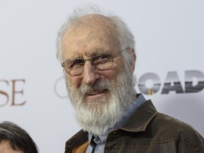 FILE- In this April 18, 2017, file photo, James Cromwell attends the special screening of "The Promise" at The Paris Theatre in New York. Cromwell has been charged with trespassing for interrupting and denouncing an Orca show at SeaWorld in San Diego. The San Diego Union-Tribune reported Monday, Sept. 18, that the misdemeanor charge could mean 90 days in jail or a fine up to $400. (Photo by Christopher Smith/Invision/AP, File) ORG XMIT: NYJK210