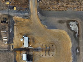 A photo from Cenovus UAV drone of their Pelican Lake heavy oil operations in northern Alberta.