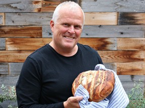 Rick Thomas shows off his labour of love: Rustic sourdough bread.