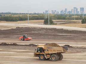 Construction on the site of Calgary's southwest ring road.