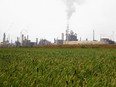 Syncrude's base plant is seen from the Sandhill Fen reclamation project north of Fort McMurray, Alta. on Tuesday August 15, 2017. Vincent McDermott/Fort McMurray Today/Postmedia Network