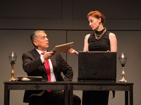 Myla Southward and Lorne Cardinal star as Katherine Parr and Henry VIII in ATP's The Last Wife.