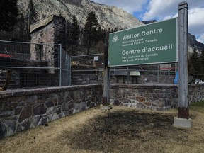 The remains of the visitor centre are shown in Waterton Lakes, Alta., Wednesday, Sept. 20, 2017. The townsite, which is inside Waterton National Park, was evacuated on Sept. 8 due to the Kenow wildfire.THE CANADIAN PRESS/Jeff McIntosh