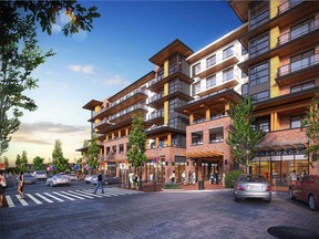 An artist’s rendering of the Calligraphy condo development at Westman Village.