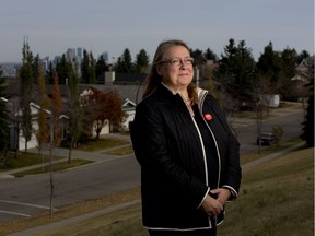 Maureen Smith, president of the Strathcona Christie Aspen Community Association in Calgary on Friday October 6, 2017.