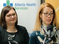 Associate Health Minister Brandy Payne (left) and physician Dr. Laura Evans spoke at a media announcement at the Renfrew Recovery Centre on Friday, Oct. 6, 2017. The Alberta government has announced that they're expanding opioid dependency programs in Calgary and Edmonton. Kerianne Sproule/Postmedia

Postmedia Calgary
Kerianne Sproule/Postmedia