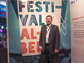 Sam Cronk, manager of exhibitions at the National Music Centre, helped launch Festival Alberta on Thursday, Oct. 19.