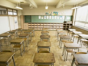 Chairs and desks in a classroom

Chairs and desks in a classroom ORG XMIT: 79712135 ORG XMIT: POS1707251657474681

Property Released (PR)
Image Source, Getty Images