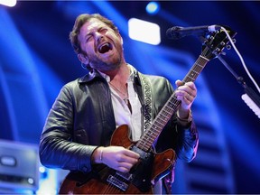 Caleb Followill of music group Kings of Leon performs onstage.