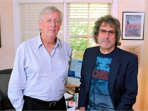 Dick Clement, left, and Ian La Frenais have created the script for Jukebox Hero, a musical based on the songs of band Foreigner.