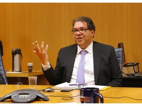 Calgary mayoral incumbent Naheed Nenshi during a Postmedia Calgary editorial board on Tuesday, October 3, 2017.