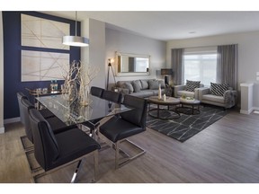 The dining area in the Carmine II at the Link at Symons Gate.