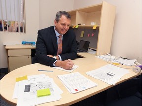 Bill Smith is pictured at his campaign headquarters in downtown Calgary on Friday, October 6, 2017.