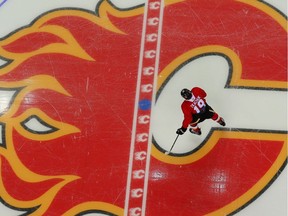 Flames NHL training camp Calgary Flames Flames Matthew Tkachuk during NHL training camp at Scotiabank Saddledome in Calgary on Friday, September 15, 2017. Al Charest/Postmedia Postmedia Calgary Al Charest/Postmedia