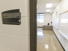 A classroom is seen during a tour of Bishop David Motiuk Elementary/Junior High, a new school set to open in the fall, in Edmonton, Alberta on Tuesday, June 20, 2017. Ian Kucerak / Postmedia

Full Full contract in place
Ian Kucerak, Postmedia