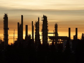 The Imperial Oil Strathcona Refinery is seen at sunrise in Edmonton, Alberta, on Friday, Oct. 27, 2017. 
Full Full contract in place
Ian Kucerak, Ian Kucerak/Postmedia