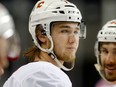 Calgary Flames forward Mark Jankowski during practice at the Scotiabank Saddledome in Oct. 3, 2017.