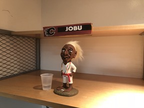 Jobu. Photo courtesy Torie Peterson/Calgary Flames