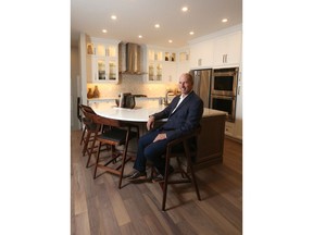 Mattamy Homes division president Don Barrineau in the kitchen of one of the new show homes now on display in the community of Carrington.