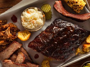 Big plate at Big Sky BBQ Pit.