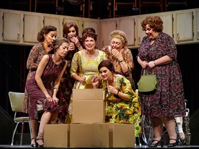 Theatre Calgary's Sisters: The Belles Soeurs Musical centres on a working-class housewife whose circumstances change for the better when she wins one million trading stamps.