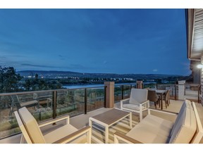 The view from the rear deck at the Stanley show home by Trico Homes in Riviera.