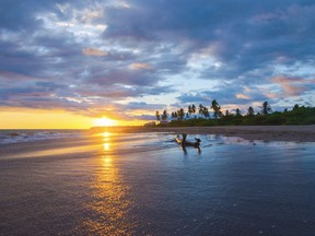 sunset on beach