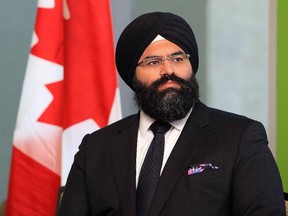 Manmeet Bhullar in a 2014 file photo. Bhullar died while helping a motorist on Highway 2 in 2015.