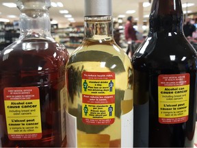 In the first experiment of its kind in the world, Yukon introduced warning labels on alcohol bottles this week detailing drinking's cancer risk