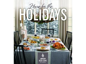 Cover of ATCO Blue Flame's Home for the Holidays cookbook. Image supplied by ATCO Blue Flame Kitchen