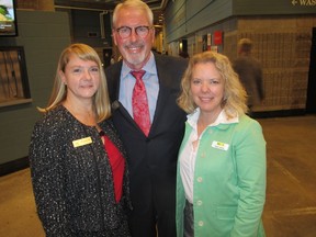 Cal 1202 Philanthropy Day 8 Pictured, from left, at the National Philanthropy Day luncheon held Nov 15 at the BMO Centre are co-chair Sherry Dahl, AFP Calgary and Area Chapter president Stu Reid and co-chair Heidi Lambie.
Bill Brooks, Bill Brooks